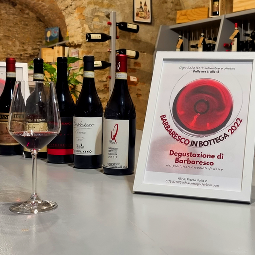 Neive, alla &quot;Bottega dei 4 vini&quot; un calendario di degustazioni alla scoperta del Barbaresco