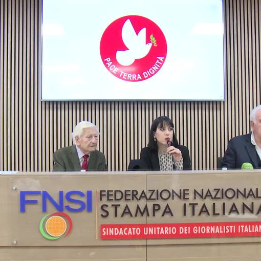 Un fotogramma della conferenza stampa di presentazione della lista