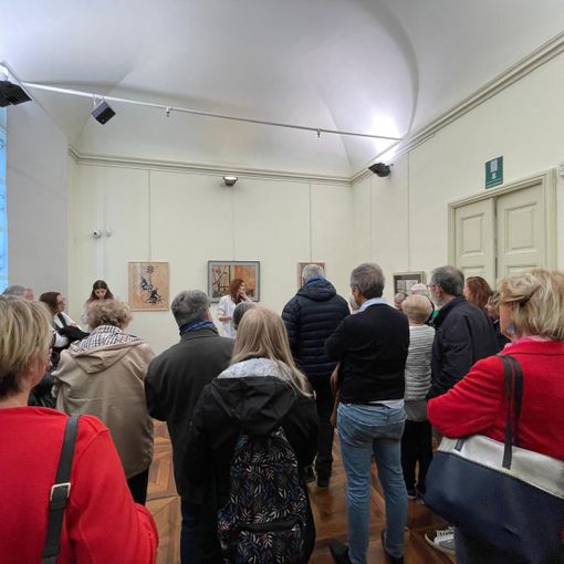 L'inaugurazione della mostra