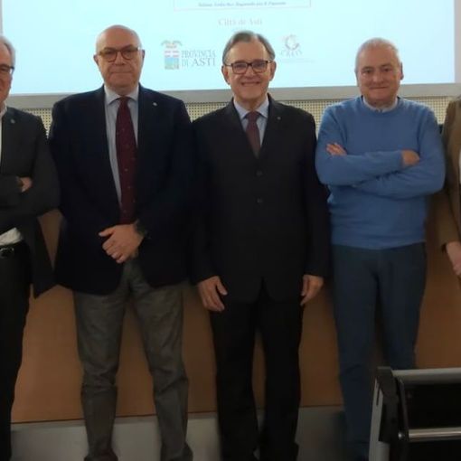 Il professor Calcagno, il presidente Mela, il dott. Gentile, il dottor Prete e la pediatra Marina Prete
