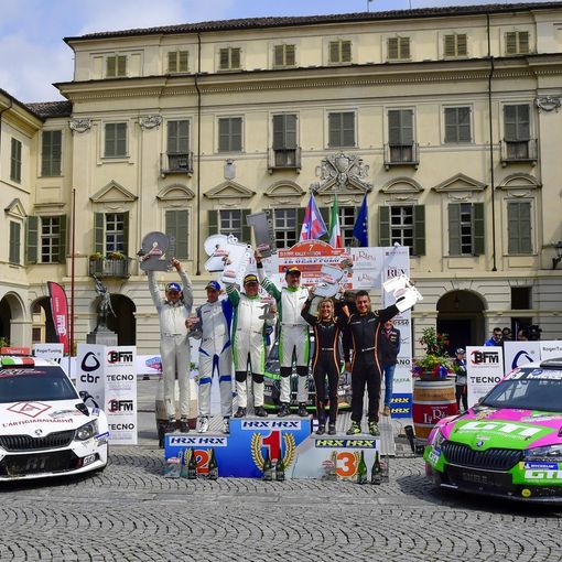 Il podio della scorsa edizione del Rally del Grappolo - Foto Magnano