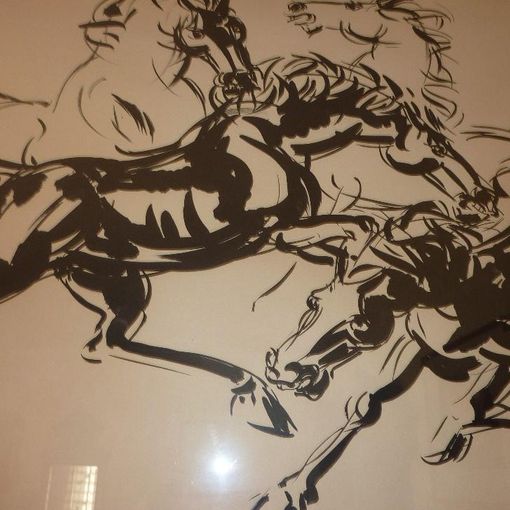 Una delle opere in mostra