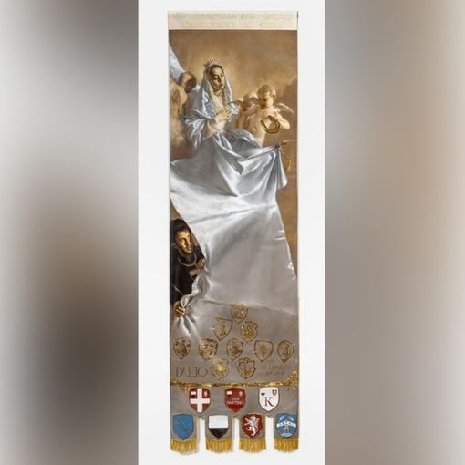 Siena: svelato il Drapellone di Giovanni Gasparro, martedì sera la carriera. Tutti i cavalli delle regolamentate