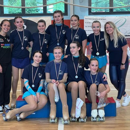 Alcune immagini delle premiazioni per gli atleti della Blue Roller Asti