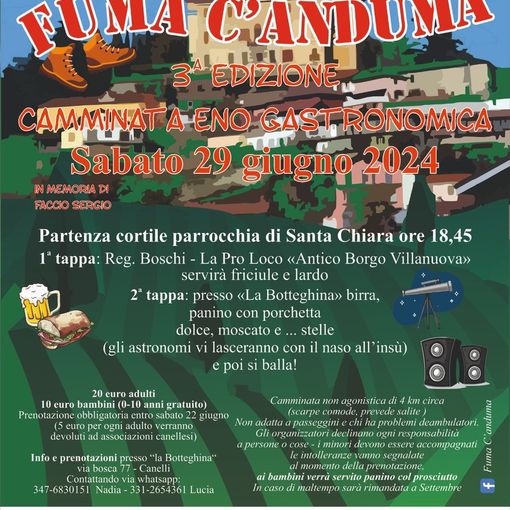 A Canelli torna la camminata in memoria di Sergio Faccio