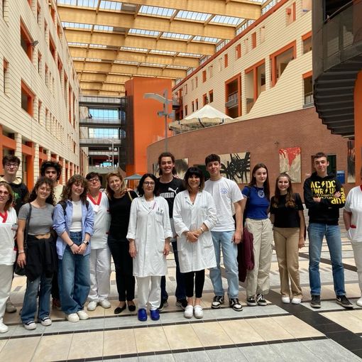 Studenti dello Scientifico in visita all'ospedale