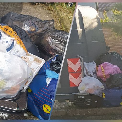 Alcune immagini scattate ieri sera verso le 21 e stamattina verso le 7.30