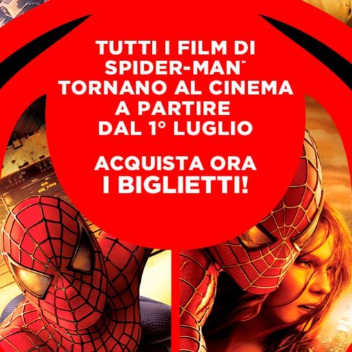 Questa settimana al cinema tornano in sala tutti i film su Spiderman