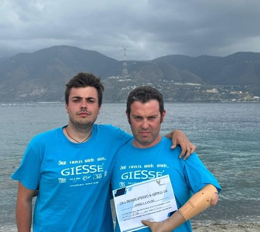 Andrea Lanari (a destra) con l'astigiano Giacomo Sardo