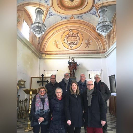 Volontari Per San Rocco col sindaco Macchia e la presidente Grosso  