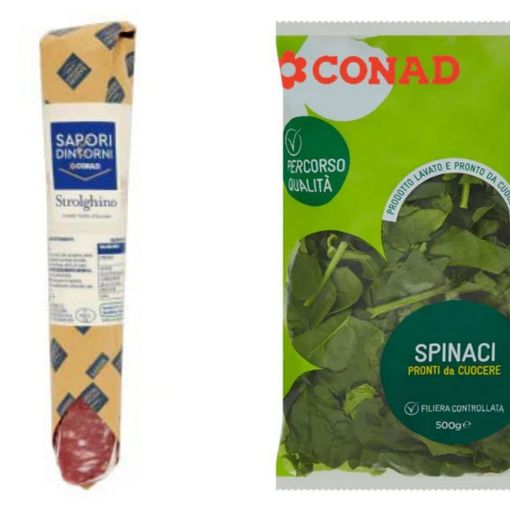 Conad richiama lotti di spinaci e strolghino per possibile presenza del batterio della Listeria