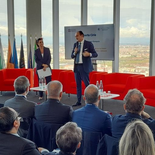 Il presidente Cirio all'incontro