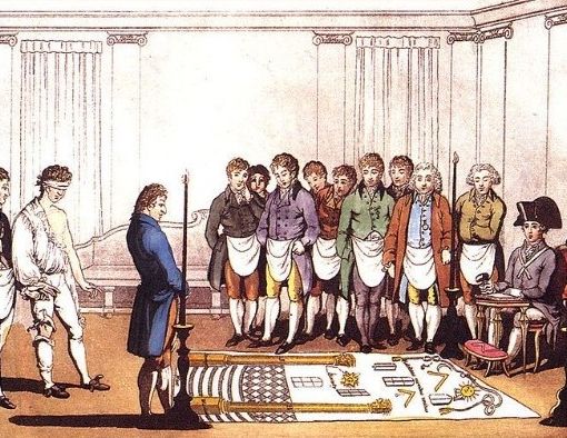 Iniziazione massonica a Parigi nel 1745
