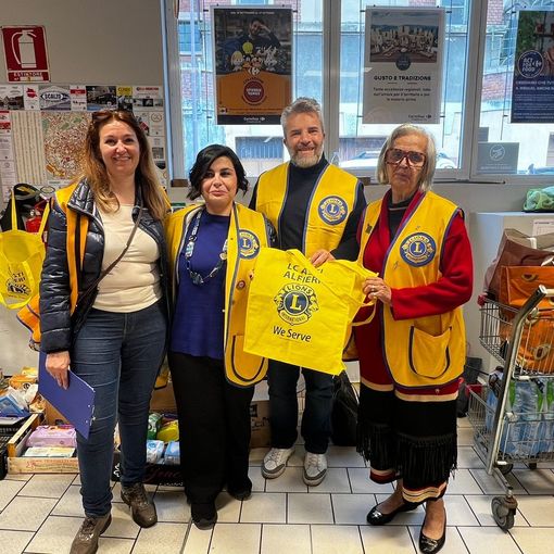 Lions Club Asti Alfieri: raccolta alimentare di successo al Carrefour Express