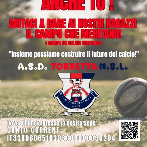 &quot;Mettici le mani anche tu!&quot;: iniziativa e sogno dell'ASD Torretta per la realizzazione di un campo da calcio sintetico