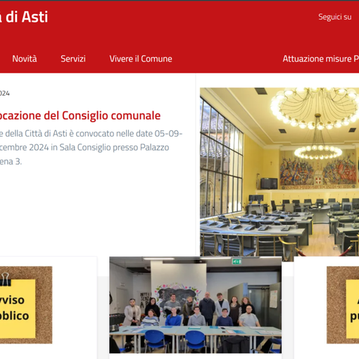 La home page rinnovata nella grafica e nei contenuti