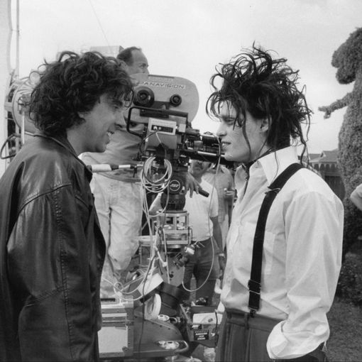 Una foto dal set  Edward mani di forbice