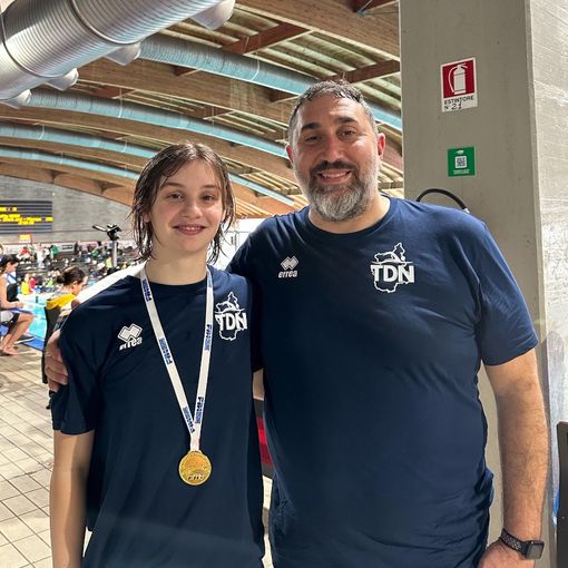 Lucia Tassinario con il suo allenatore Pino Palumbo