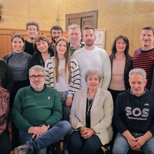 Il presidente Rosso con i soci di  &quot;Quattro passi nel Monferrato&quot; (Merfephoto)