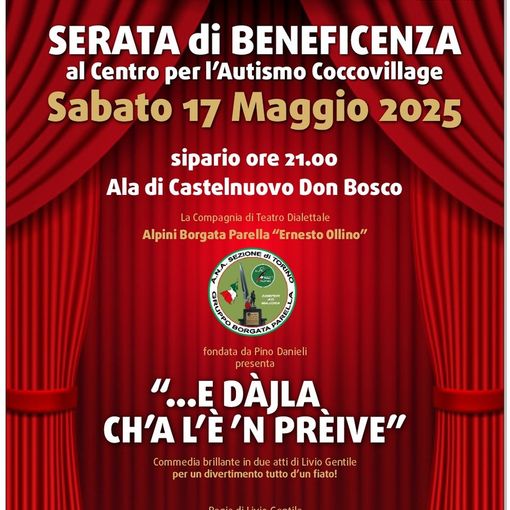 Castelnuovo Don Bosco, uno spettacolo teatrale per aiutare Coccovillage