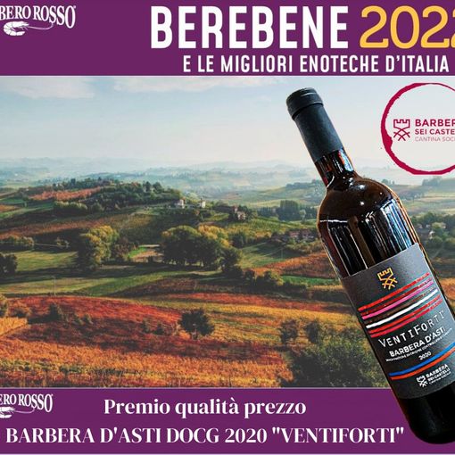La Cantina Sociale Barbera dei Sei Castelli premiata dal Gambero Rosso