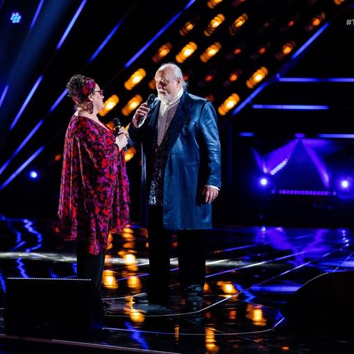Una delle esibizioni del duo astigiano a The voice Senior