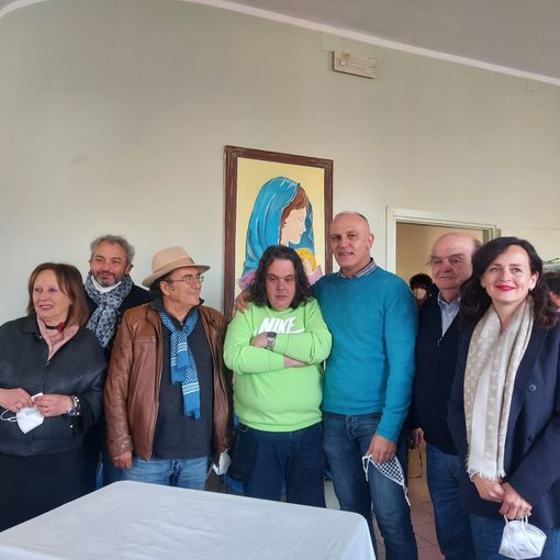Il grande Albano oggi a Nizza Monferrato, testimonial del Centro Diurno (FOTO)