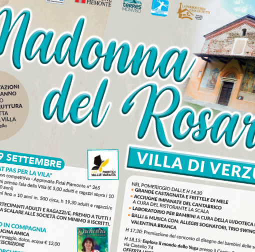 Come da tradizione, torna la Festa della Madonna del Rosario nel borgo antico di Verzuolo domenica 2 ottobre