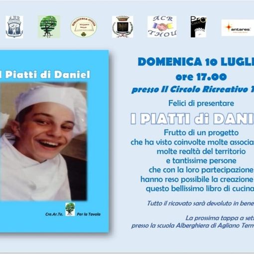 &quot;I piatti di Daniel&quot;: un libro per ricordare il sorriso del giovane morto a 16 anni nel 2017