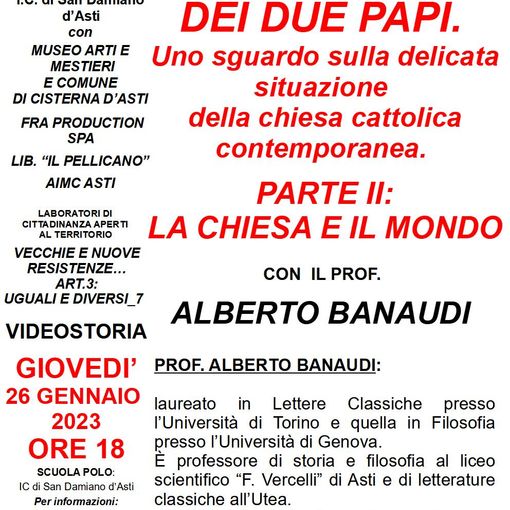 Giovedì videostoria con Alberto Banaudi per il Polo Cittattiva