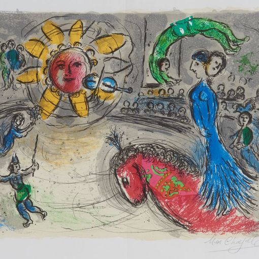 Soleil au cheval rouge, opera di Marc Chagall