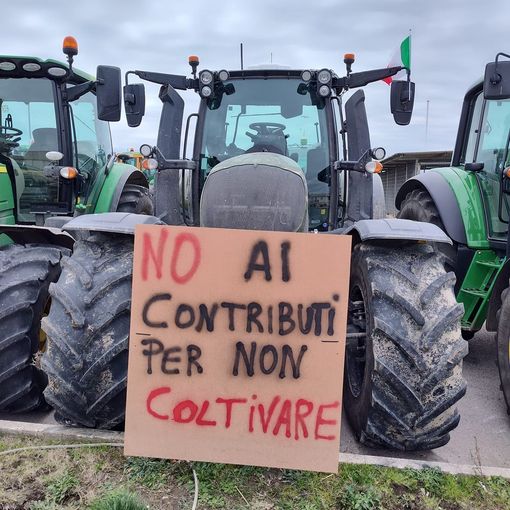 Una foto delle recenti proteste in Italia ( Foto pagina social New Agricolture che supporta le proteste degli agricoltori)