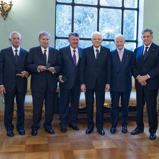 Il Cavaliere del Lavoro Lorenzo Ercole al Quirinale per celebrare i 25 anni della nomina di cavalierato