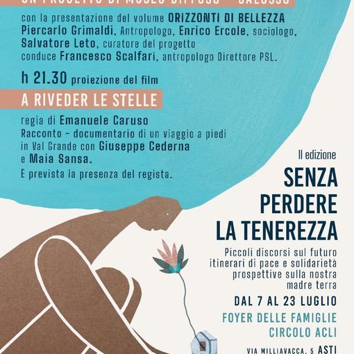 Dal 7 al 23 luglio il festival &quot;Senza perdere la tenerezza&quot;, al Foyer delle famiglie