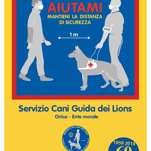 &quot;Aiutiamoli a manterere le distanze&quot; una campagna di sensibilizzazione del Centro Servizio Cani Guida Lions di Limbiate