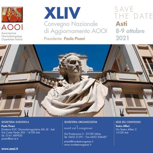 Ad Asti il convegno nazionale degli otorinolaringoiatri ospedalieri. In arrivo 200 medici da tutta Italia