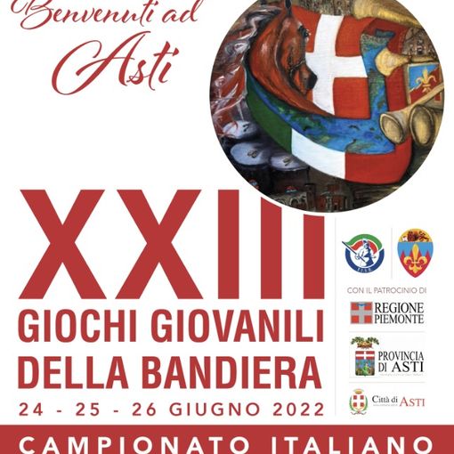 Asti diventa capitale della 'Bandiera', al via i XIII Giochi giovanili con 300 sbandieratori da tutta Italia