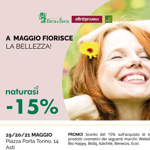 A maggio fiorisce la bellezza con il NaturaSì di Asti