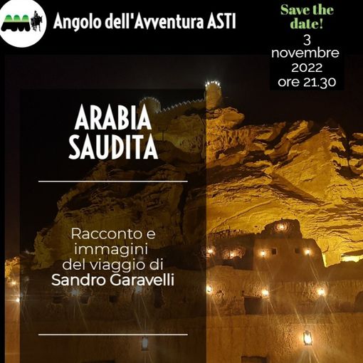 Un affascinante viaggio in Arabia Saudita con l'Angolo dell'avventura di Asti