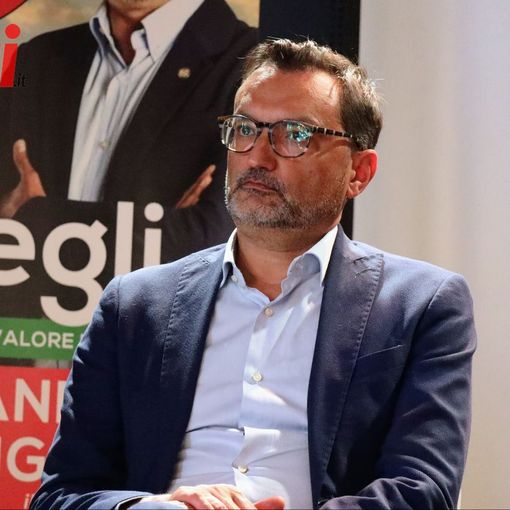 Andrea Ghignone ritratto da Merfephoto - Efrem Zanchettin nel corso di una conferenza stampa