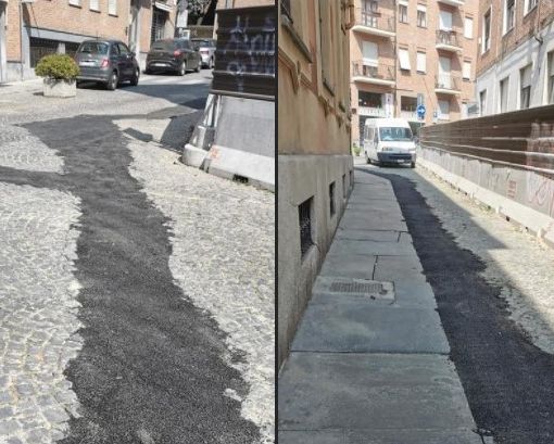 Lavori stradali in centro ad Asti