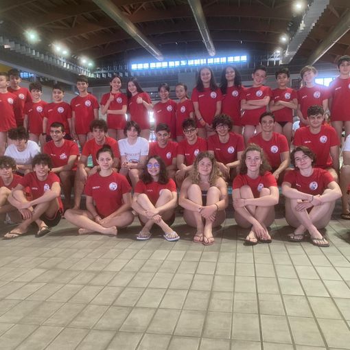Il gruppo dell'Asti nuoto