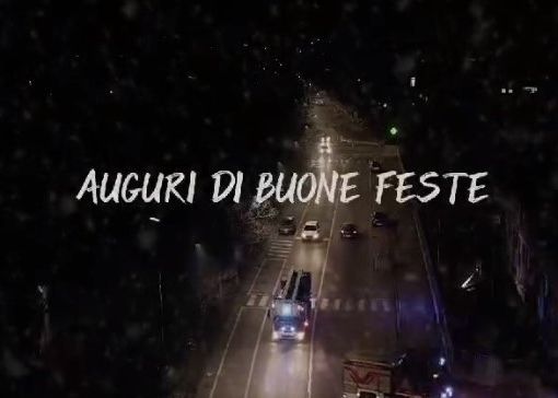 Un fermo immagine tratto dal video diffuso dai Vigili del fuoco del comando di Asti