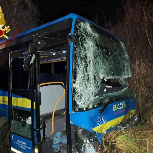 L'autobus coinvolto nell'incidente mortale