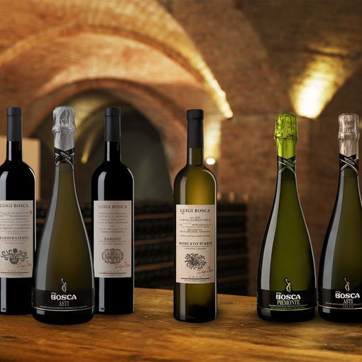Bottiglie di vino e spumante Bosca