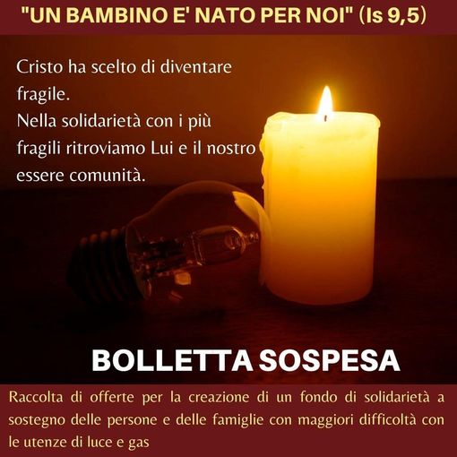 Raccolta fondi Caritas per aiutare chi è in difficoltà nel pagare le bollette di luce e gas