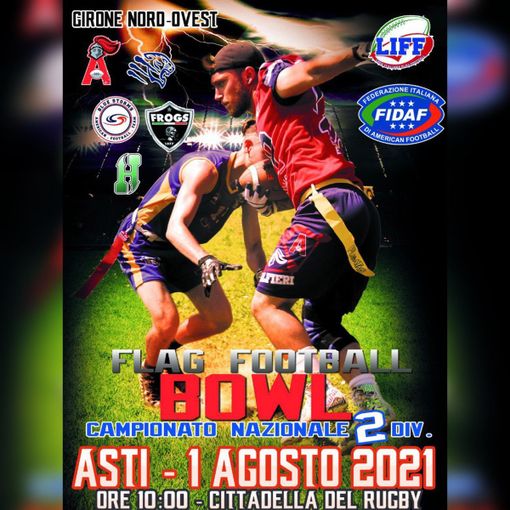 Asti diventa capitale del flag football con il campionato nazionale