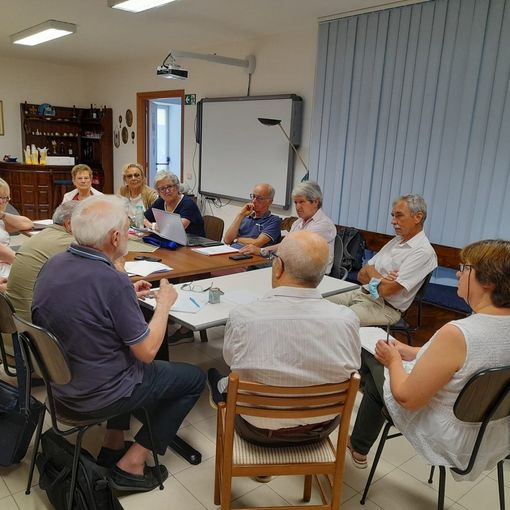 I dirigenti piemontesi durante una riunione del Centro di coordinamento Alzheimer