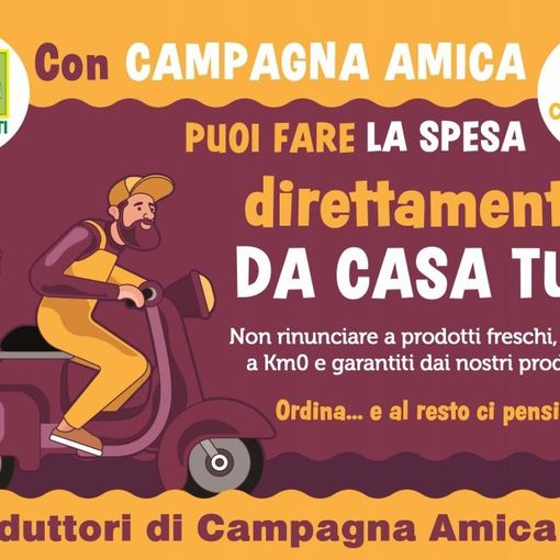 Con “Campagna Amica” di Coldiretti, i prodotti del territorio arrivano direttamente a domicilio