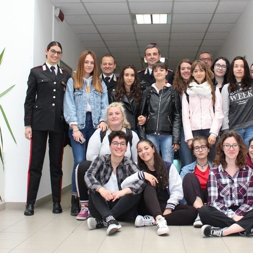 La 3C in caserma con il comandante Breda e i suoi collaboratori